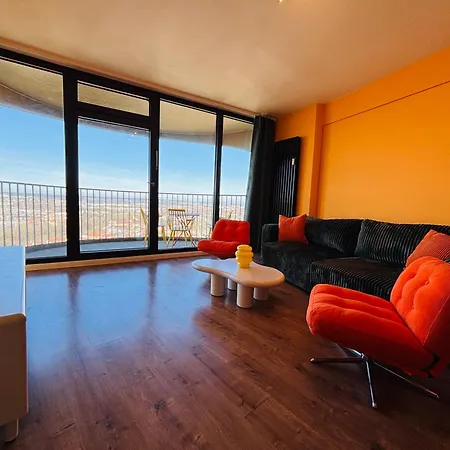 Apartment Skyline- 2 Zimmer-apartment, Balkon, Messe & Bahnhof Nah